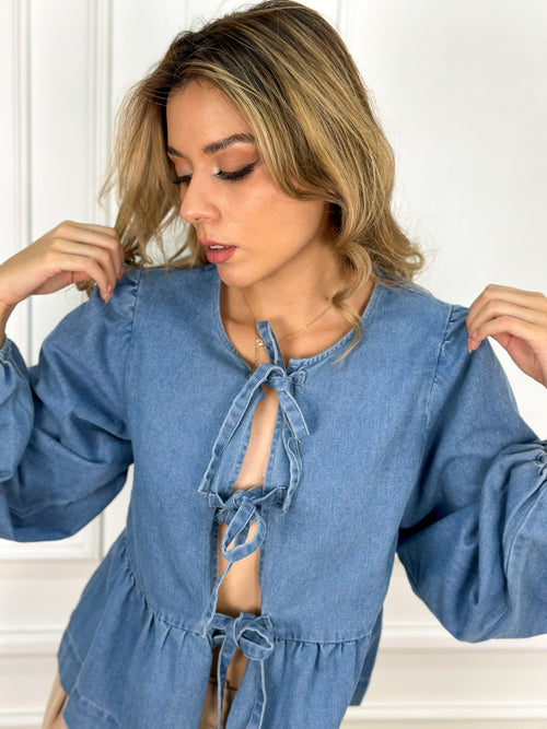 BLUSA DENIM CLARA