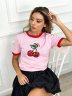 BLUSA CEREZA