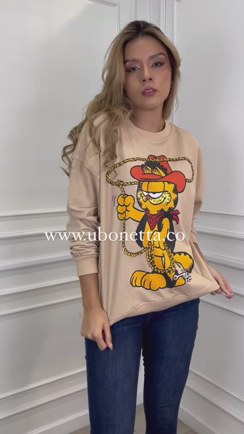 SUDADERA GARFIELD